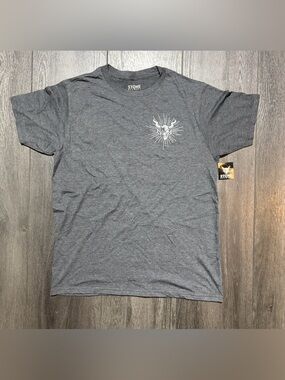Stone Brewing Double Sided Premium Graphic T-Shirt Gray Men’s Size Medium NWT